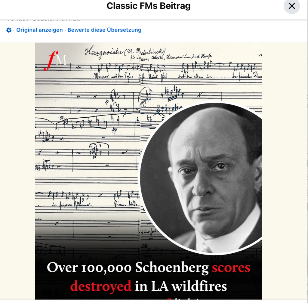 Classic FM An archive of Arnold Schoenberg’s scores letters Facebook Classic FM An archive of Arnold Schoenberg’s scores letters Facebook