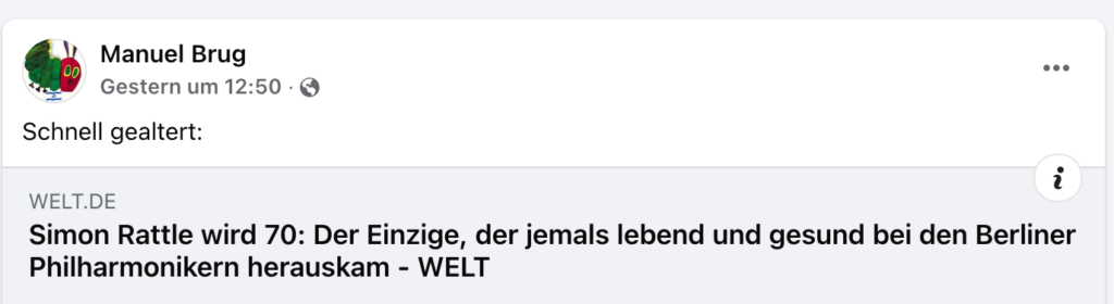 Schlicht verirrend …