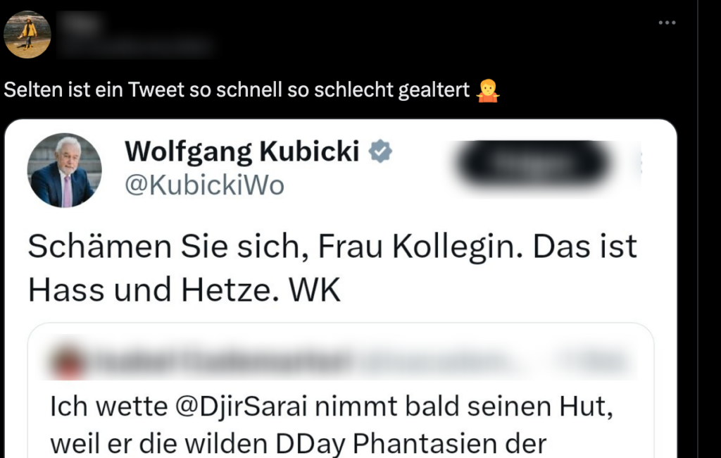 Tina auf X „Selten ist ein Tweet so schnell so schlecht gealtert 🤷 https t co t31Xarc1cT“ X